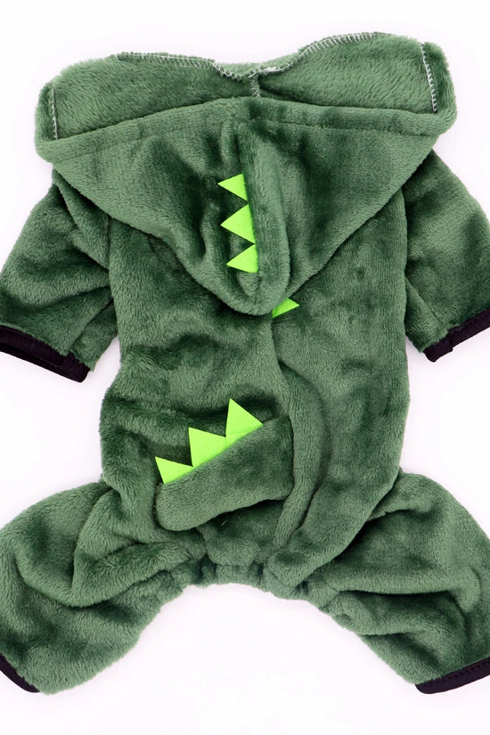 Pet Cat Dog Halloween Dog Clothes for Small Dogs Funny Dinosaur Cosplay Costume Winter Warm Cat Coat Fleece Hoodies Sweater