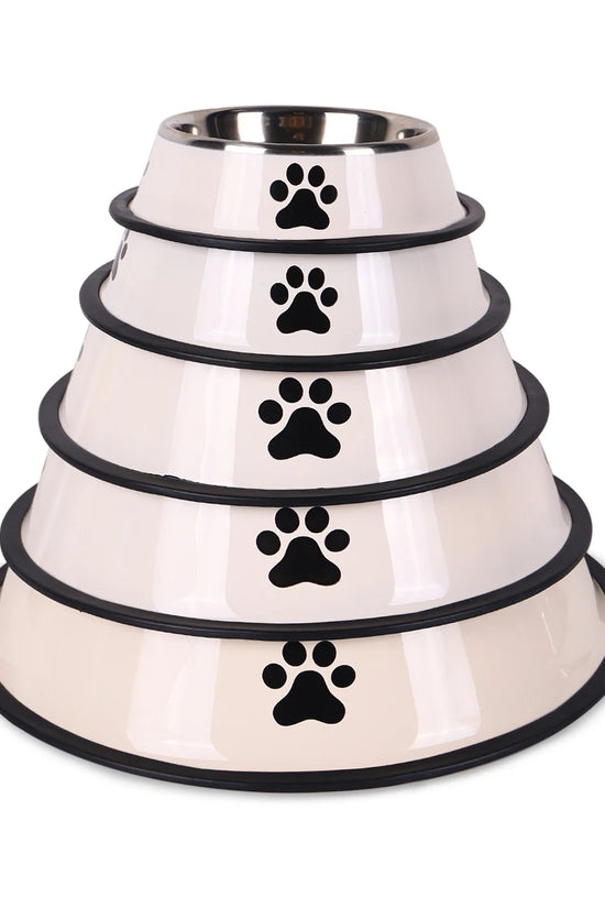 1PC Stainless Steel Pet Bowl Cat Bowl Dog Food Bowl Multi-Specification Anti-fall Food Bowl Food Bowl Feeding Pet Supplies