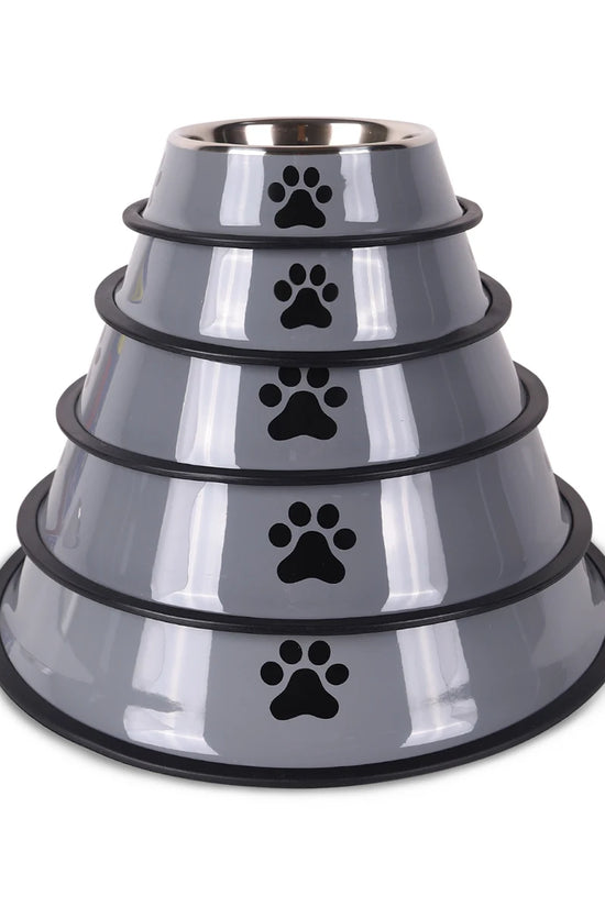 1PC Stainless Steel Pet Bowl Cat Bowl Dog Food Bowl Multi-Specification Anti-fall Food Bowl Food Bowl Feeding Pet Supplies