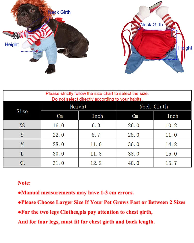 Funny Cat Clothes Halloween Cosplay Costumes For Small Medium Dog Cats Creative Pet Party Kitten Jumpsuits Soft Warm Cat Coat
