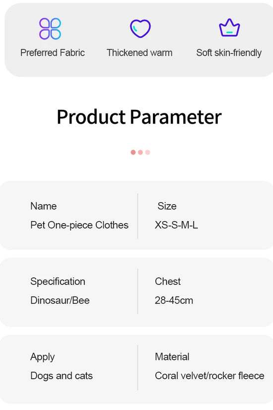 Pet Cat Dog Halloween Dog Clothes for Small Dogs Funny Dinosaur Cosplay Costume Winter Warm Cat Coat Fleece Hoodies Sweater