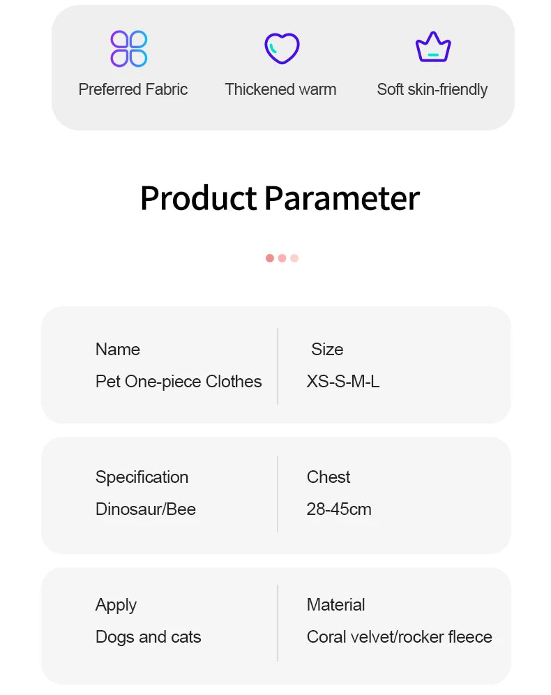 Pet Cat Dog Halloween Dog Clothes for Small Dogs Funny Dinosaur Cosplay Costume Winter Warm Cat Coat Fleece Hoodies Sweater