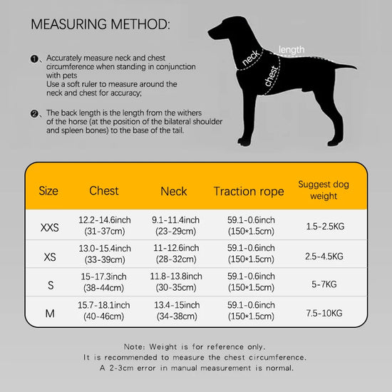 HP386--Pet cat & dog printed vest style harness, 360° fit to the pet's body shape, 1.5-meter dog rope.