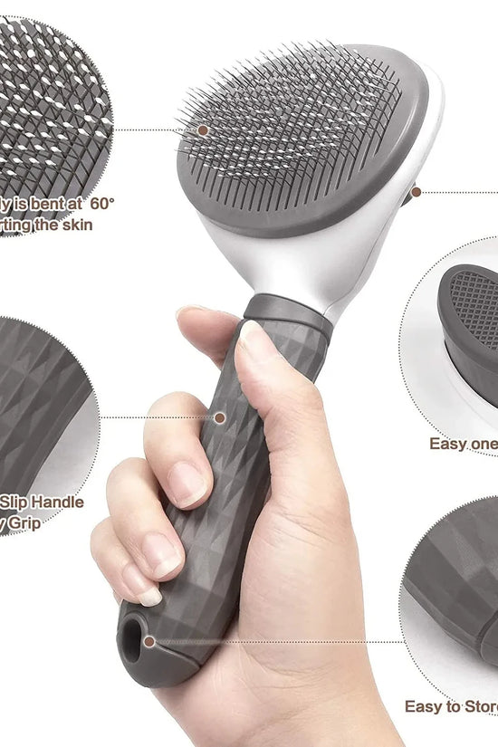 Pet Dog Brush Cat Comb Self Cleaning Pet Hair Remover Brush For Dogs Cats Grooming Tools Pets Dematting Comb Dogs Accessories