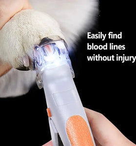 Professional Pet Nail Clipper Scissors With LED Light Cat Dog Nail Clippers Tool Scissors Nail Toeclaw Cutter Scissors Pet Suppl