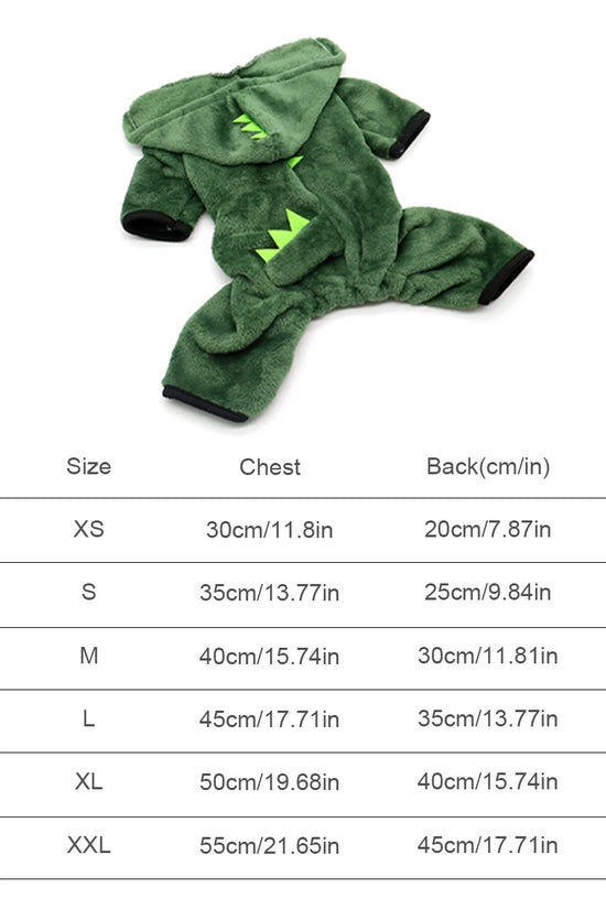 Pet Cat Dog Halloween Dog Clothes for Small Dogs Funny Dinosaur Cosplay Costume Winter Warm Cat Coat Fleece Hoodies Sweater
