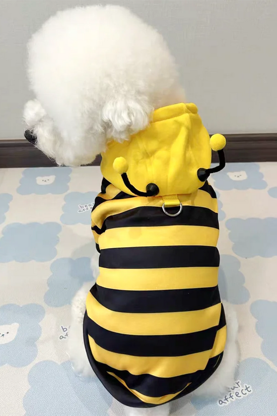 Bee Pet Puppy Coat Apparel Outfit Dog Halloween Hoodies Winter Cat Cosplay Costume Holiday Outfit for Small Medium Dogs & Cats