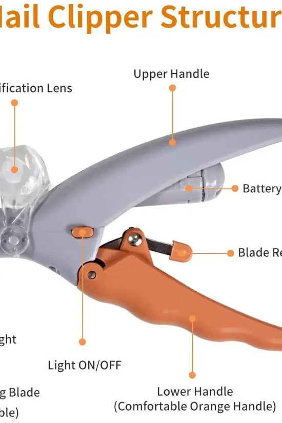 Professional Pet Nail Clipper Scissors With LED Light Cat Dog Nail Clippers Tool Scissors Nail Toeclaw Cutter Scissors Pet Suppl