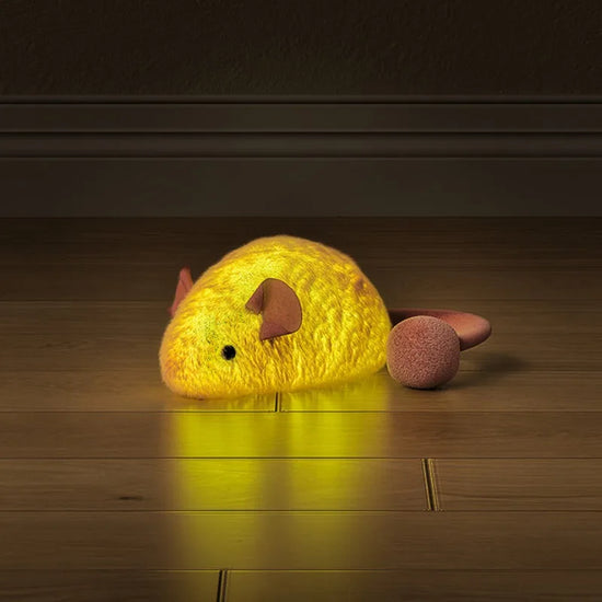 Plush Interactive Chew Cat Toy Indoor Plush Mice Luminous Toy Auto Moving Mice With Squeaky Sound Kitten Chase Toy Pet Supplies
